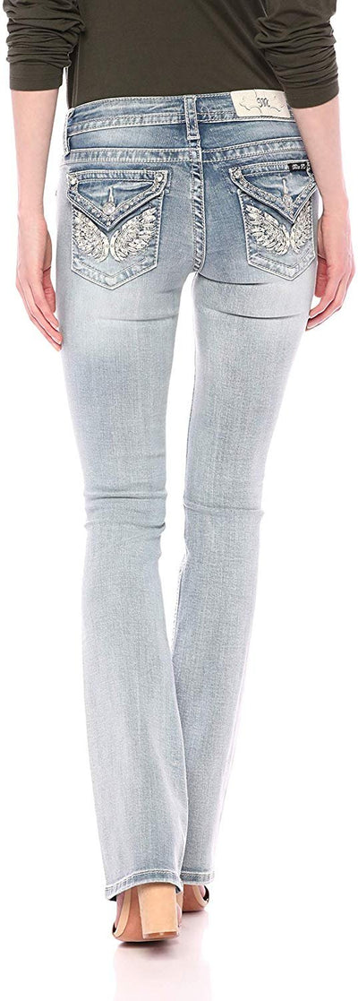 Living Angel Mid Rise Bootcut Jeans