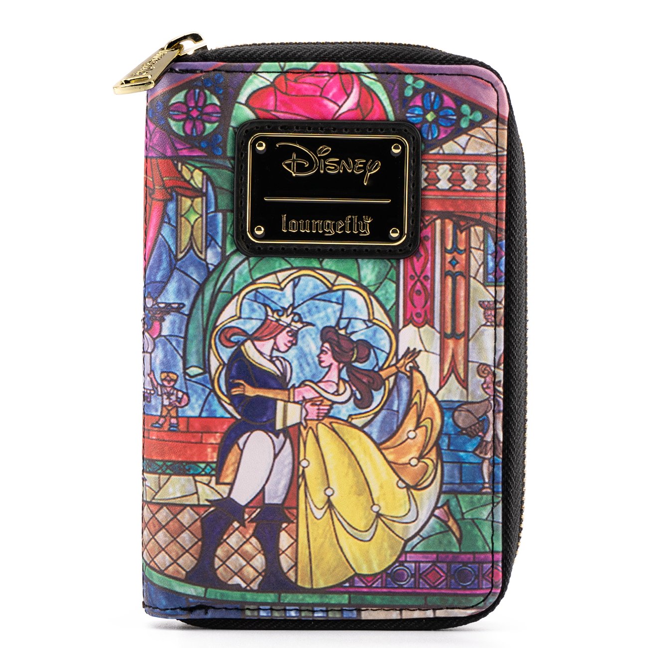 Loungefly Disney Princess Belle Castle Series Zip-Around Wallet - Front