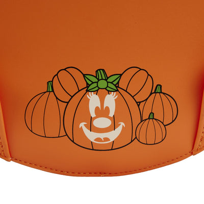 Loungefly Disney Glow Face Minnie Pumpkin Mini Backpack - Back Hit