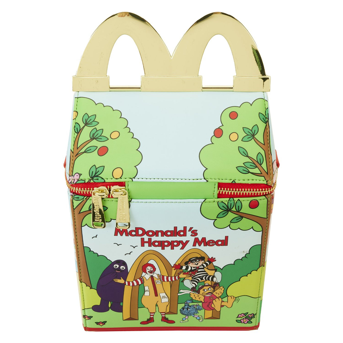 Loungefly McDonald's Vintage Happy Meal Crossbody - Top Front View