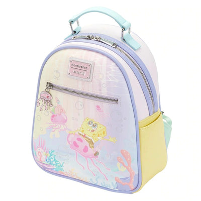 Loungefly Spongebob Pastel Jellyfishing Mini Backpack - Top View