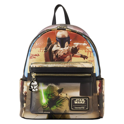 Loungefly Star Wars Episode Two Attack of the Clones Scene Mini Backpack - Front
