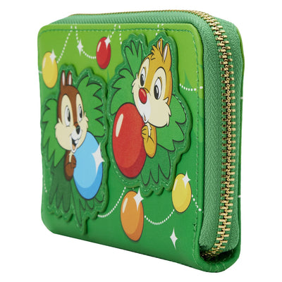 Loungefly Disney Chip and Dale Ornaments Zip-Around Wallet - Side View