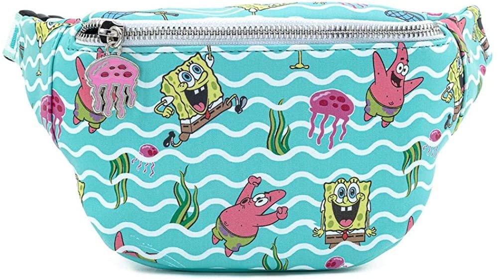 Nickelodeon SpongeBob Jelly Fishing Allover Print Fanny Pack