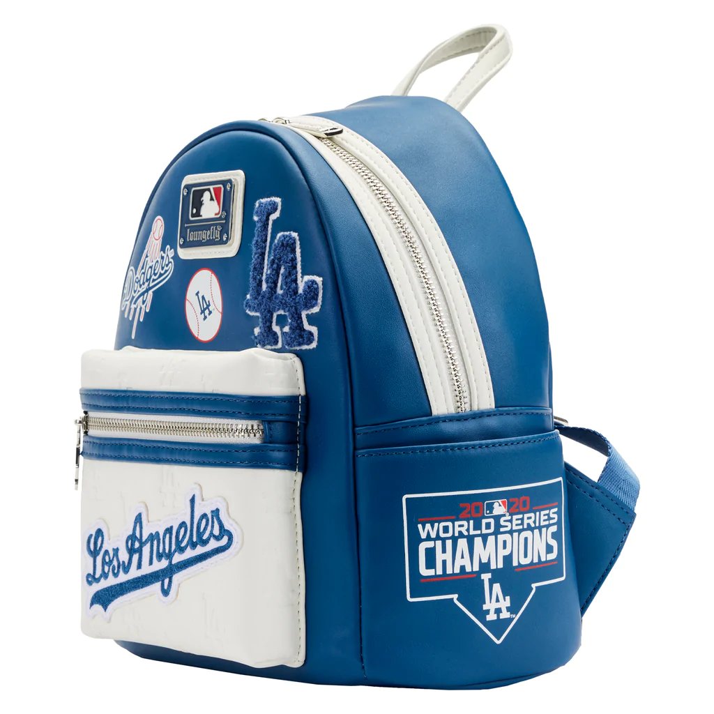 Loungefly MLB Los Angeles Dodgers Patches Mini Backpack - Right Side