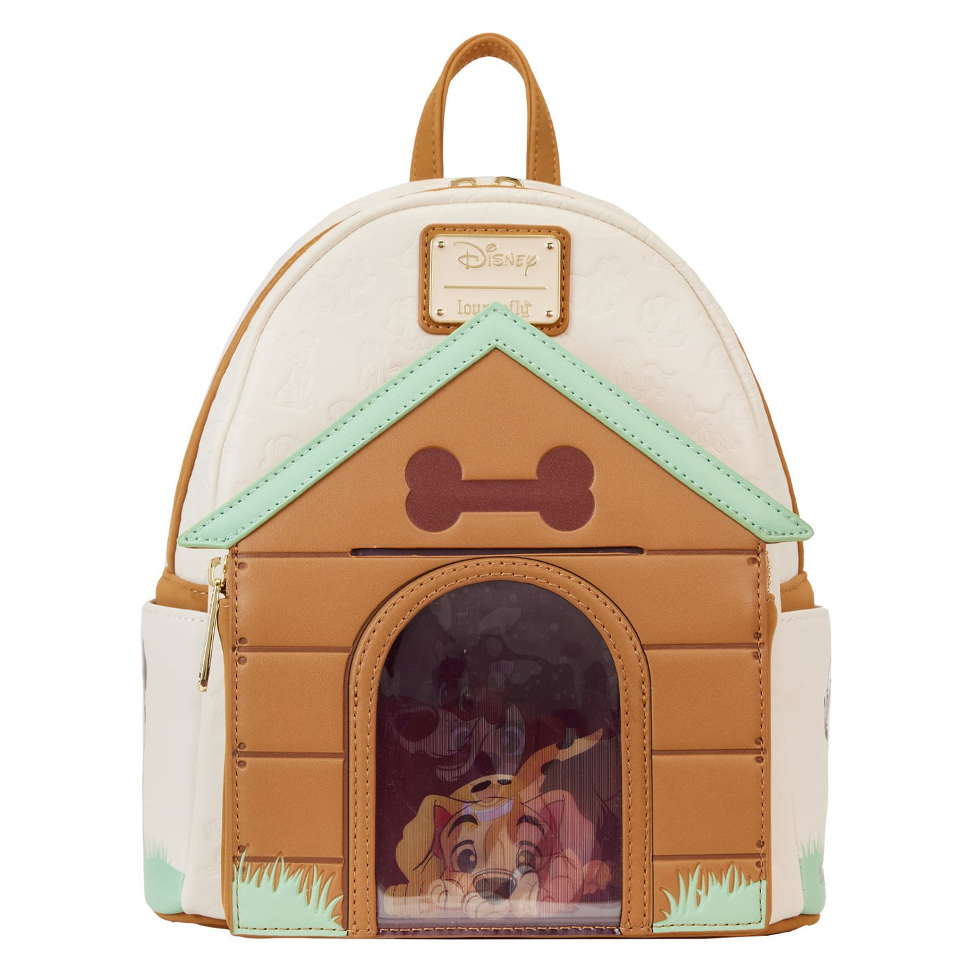 Loungefly Disney I Heart Disney Dogs Triple Lenticular Mini Backpack - Front