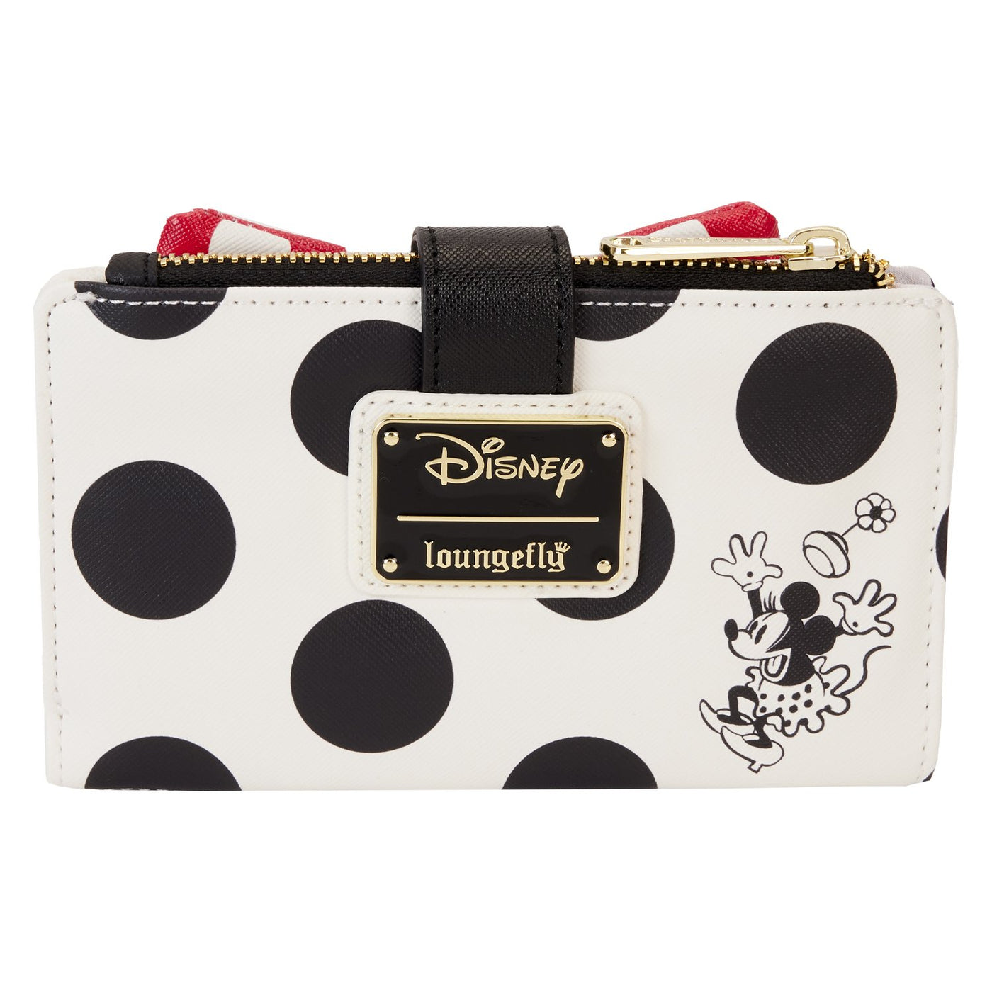 Loungefly Disney Minnie Rocks the Dots Classic Flap Wallet - Back