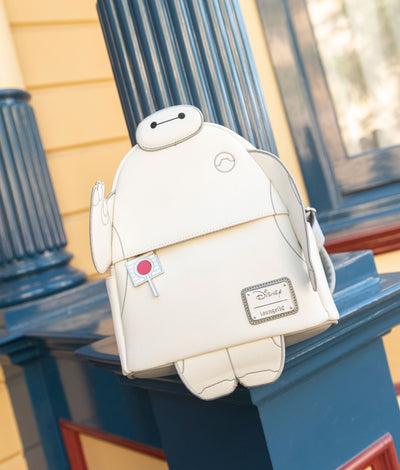 707 Street Exclusive - Loungefly Disney Glow in the Dark Talking Baymax Mini Backpack - IRL Front