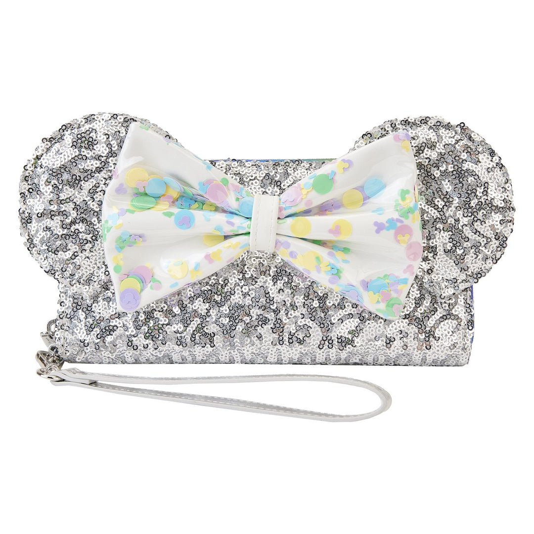 Loungefly Disney Mickey and Friends Birthday Celebration Zip-Around Wallet - Front