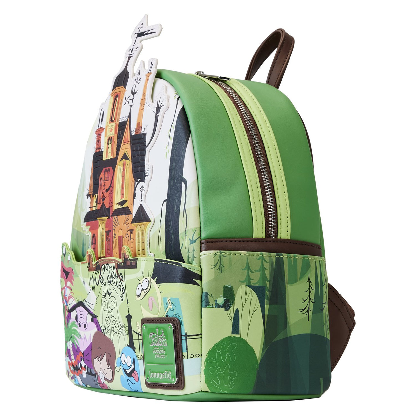 Loungefly Cartoon Network Foster's Home For Imaginary Friends House Mini Backpack - Side View