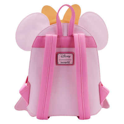 Loungefly Disney Pastel Ghost Minnie Glow in the Dark Mini Backpack - Back
