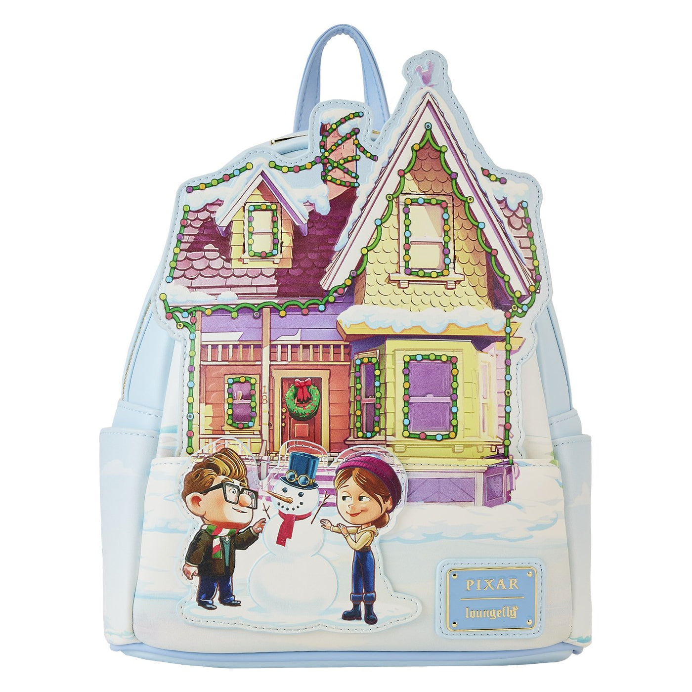 Loungefly Disney Pixar Up House Christmas Lights Mini Backpack - Front