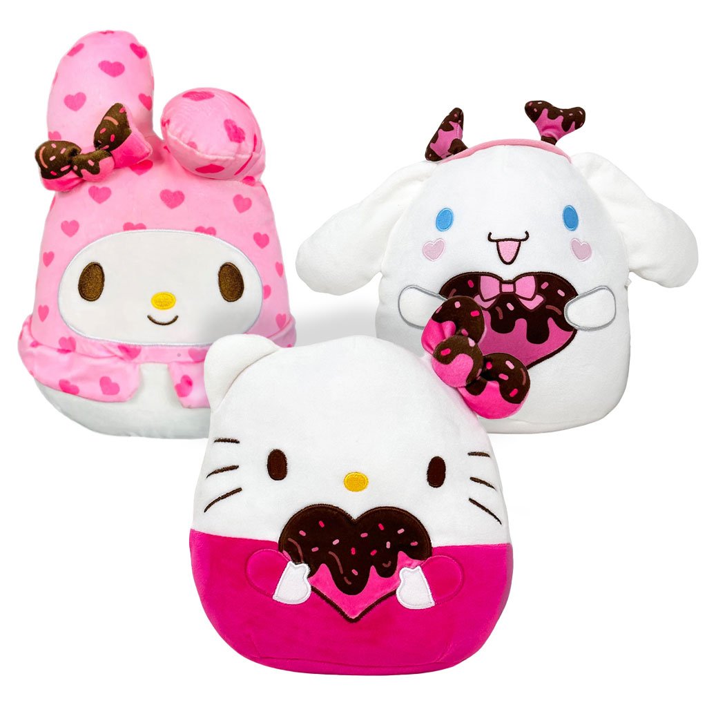 Squishmallows Sanrio Valentine 8" Chocolate Hello Kitty Plush Toy - Assortment