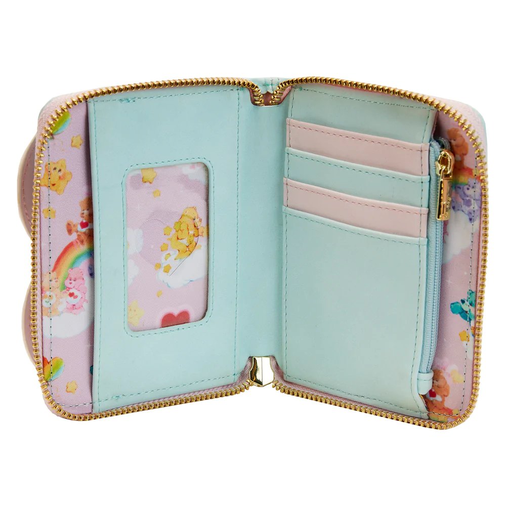 671803448292 - Loungefly Care Bears Cloud Party Zip-Around Wallet - Interior