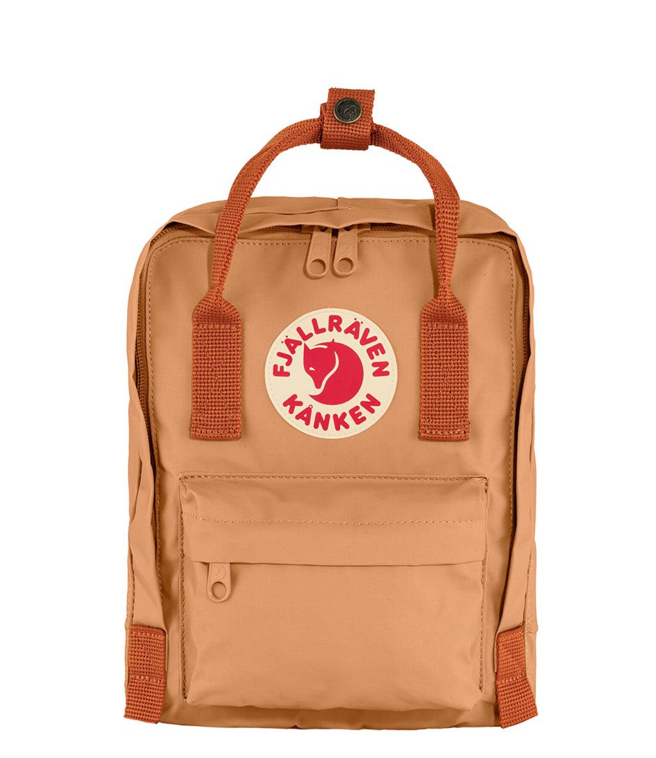 Fjallraven Kanken Mini Backpack - Peach Sand - Terracotta Brown