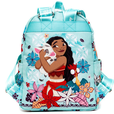 WondaPop Disney Moana Pua and Hei Hei Nylon Mini Backpack - Back
