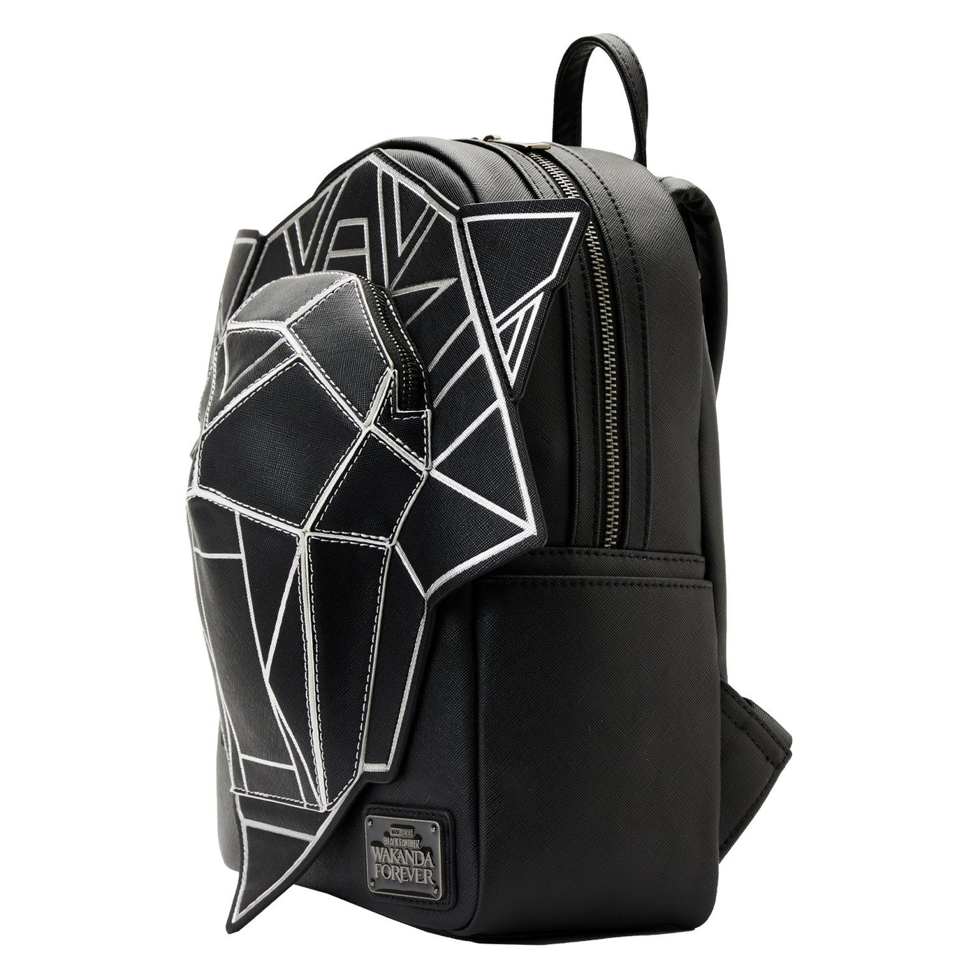 Loungefly Marvel Black Panther Wakanda Forever Figural Mini Backpack - Side View