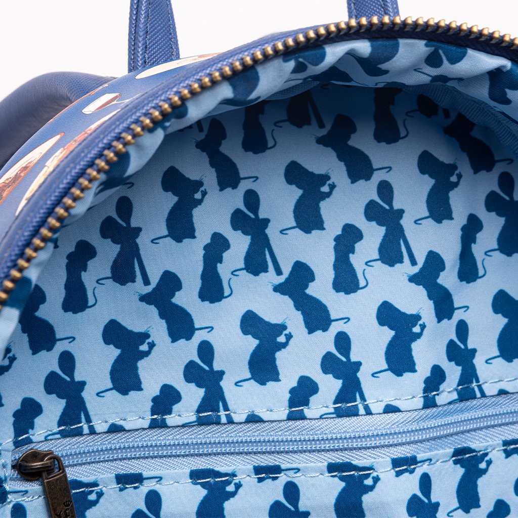 707 Street Exclusive -  Loungefly Disney Pixar Ratatouille Allover Print Mini Backpack - Interior Lining