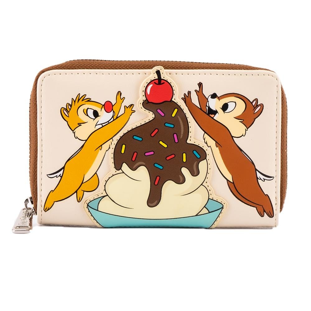 Loungefly Disney Chip & Dale Cherry On Top Zip-Around Wallet - Front