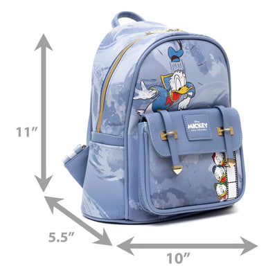 WondaPop Disney Donald Duck with Hewey, Dewey and Louie Mini Backpack - Dimensions