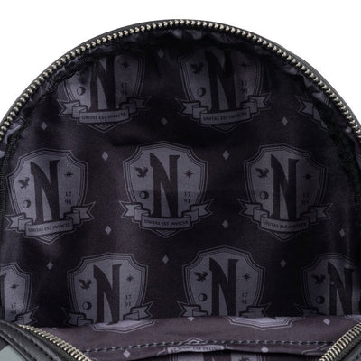 Loungefly Netflix Wednesday Nevermore Mini Backpack - Interior