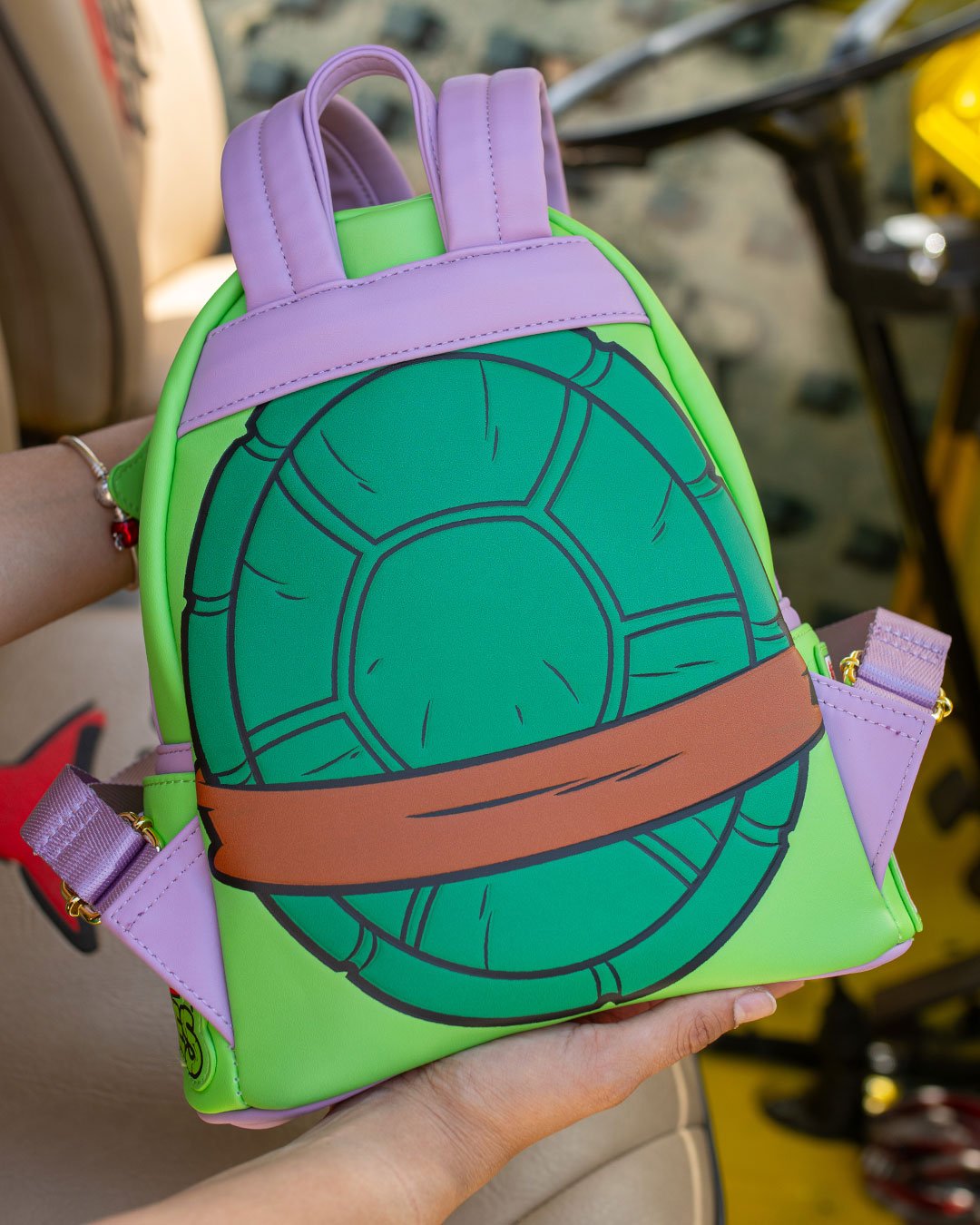 671803390911 - 707 Street Exclusive - Loungefly Nickelodeon TMNT Donatello Cosplay Mini Backpack - IRL 02