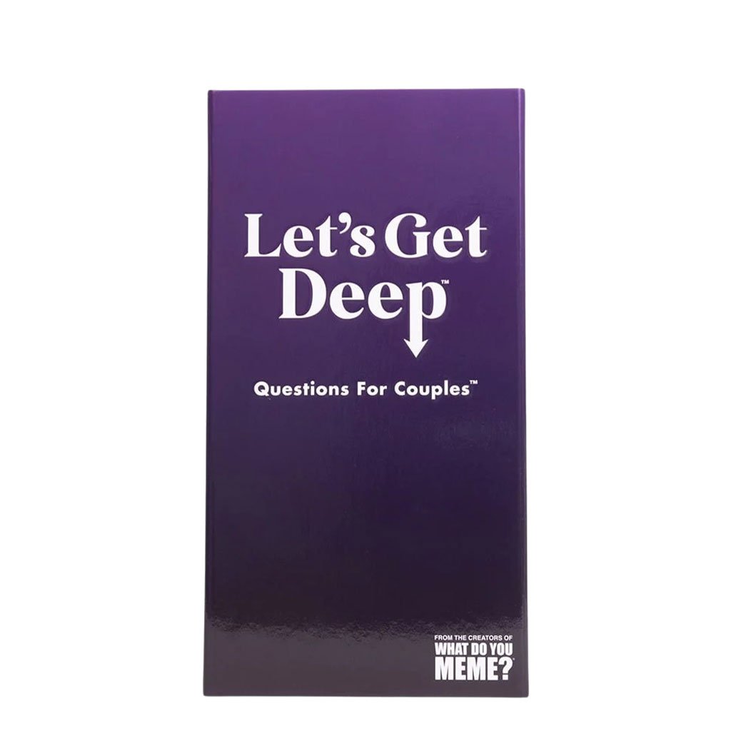810816031071 - Let's Get Deep by WHAT DO YOU MEME?® Couples Date Night Card Game - Front