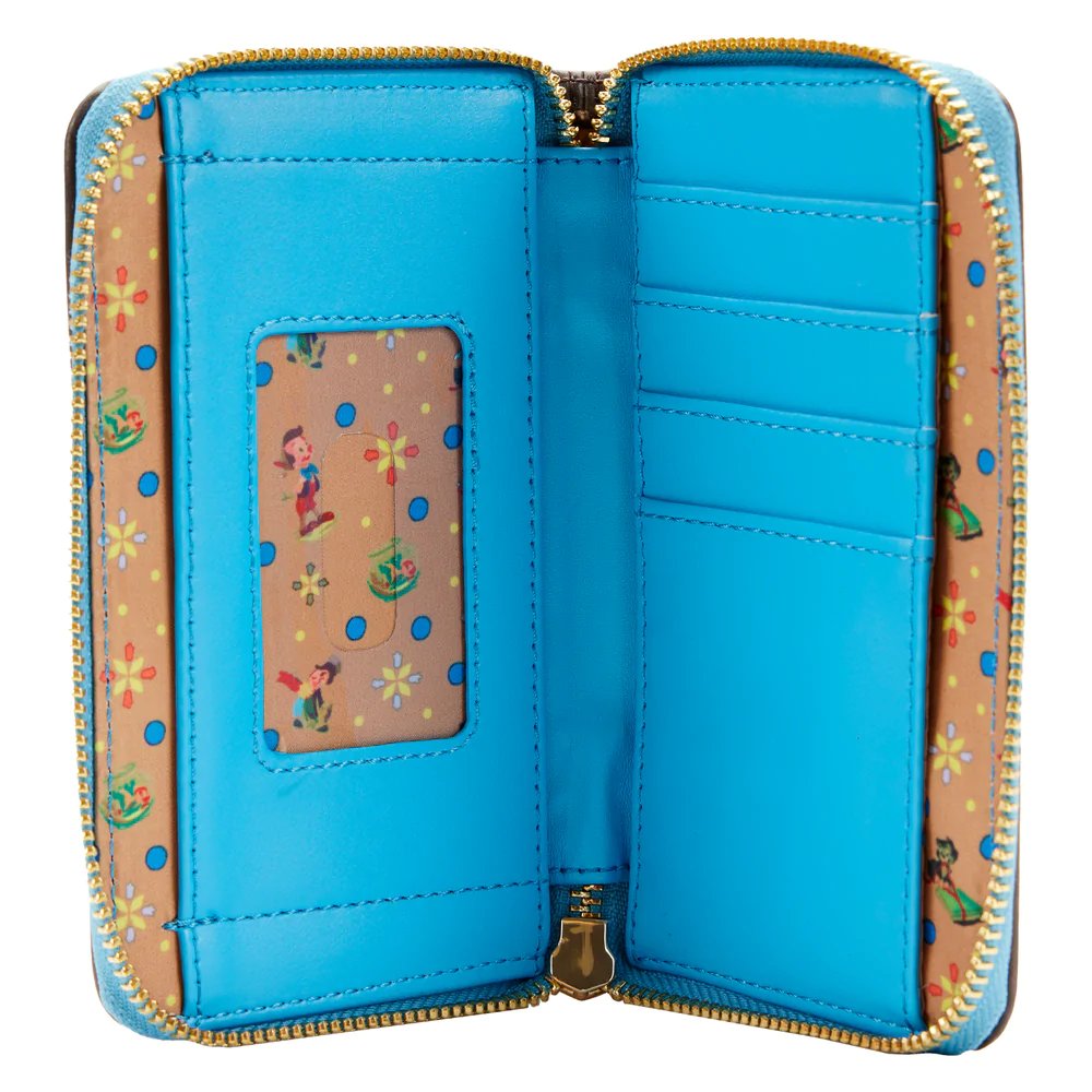 Loungefly Disney Pinocchio Book Zip-Around Wallet - Interior