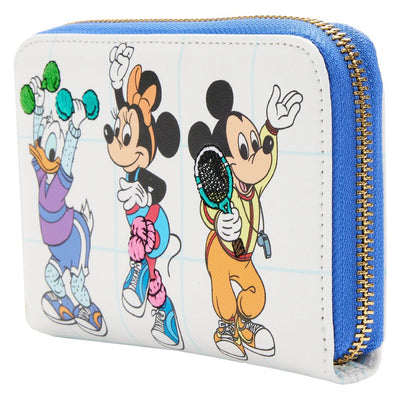 Loungefly Disney Mousercise Zip-Around Wallet - Side View