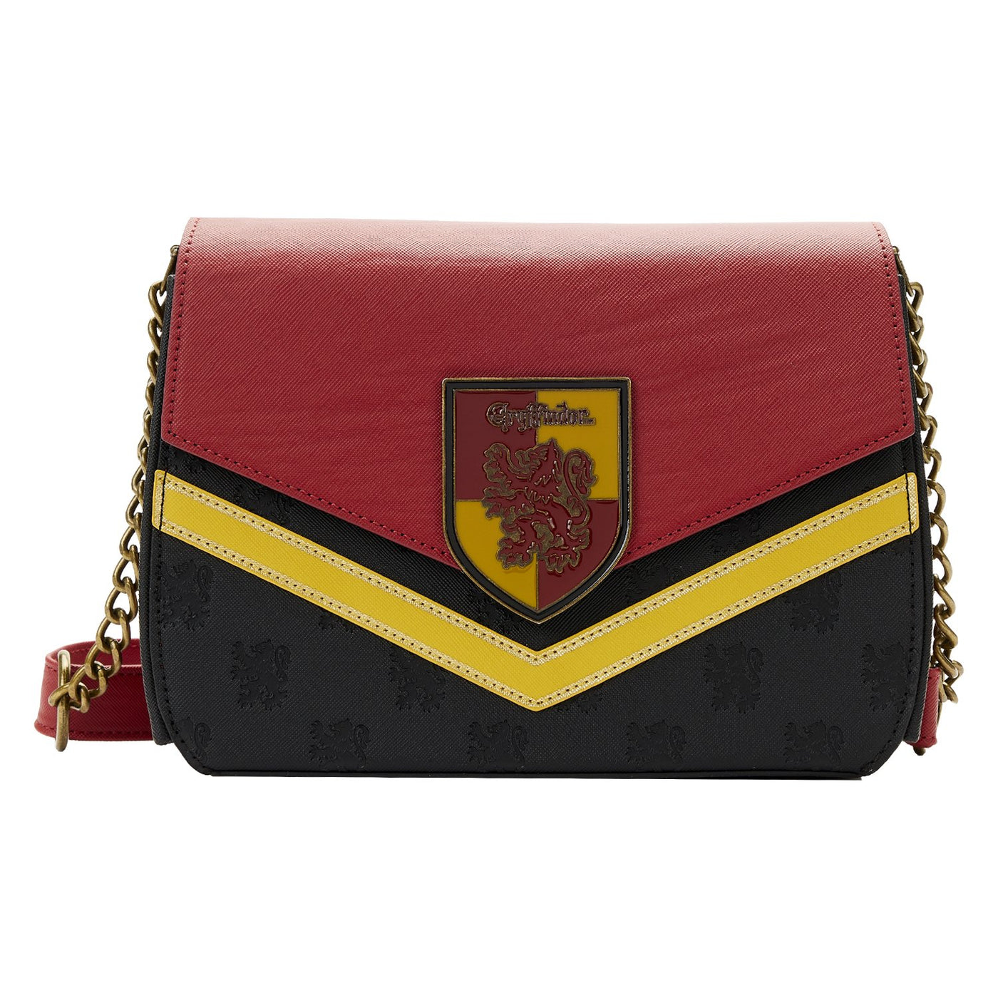 Loungefly Harry Potter Gryffindor Chain Strap Crossbody - Front