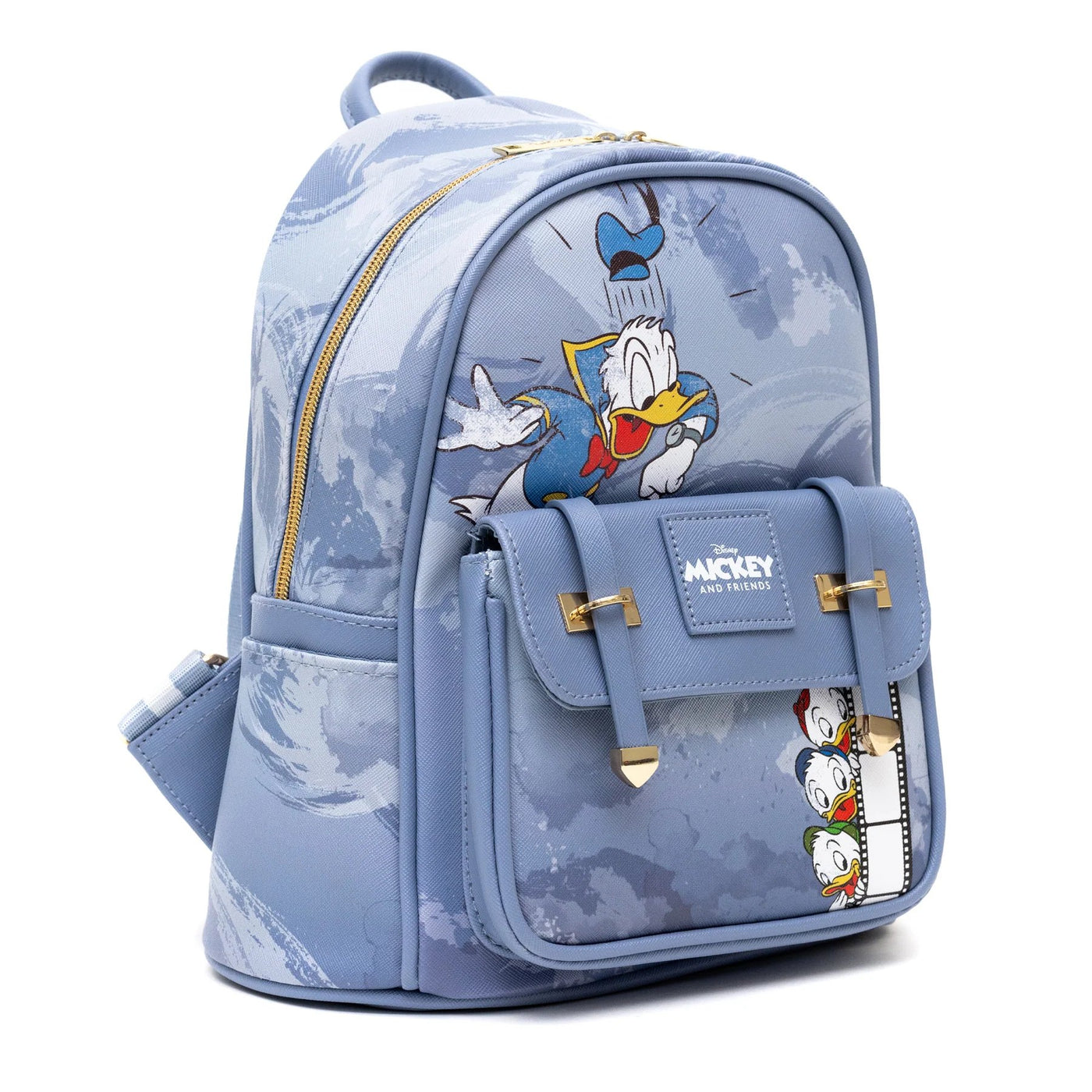 WondaPop Disney Donald Duck with Hewey, Dewey and Louie Mini Backpack - Side View