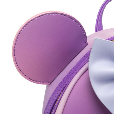 671803457140 - 707 Street Exclusive - Loungefly Disney The Minnie Mouse Classic Series Mini Backpack - Lavender Haze - Ears