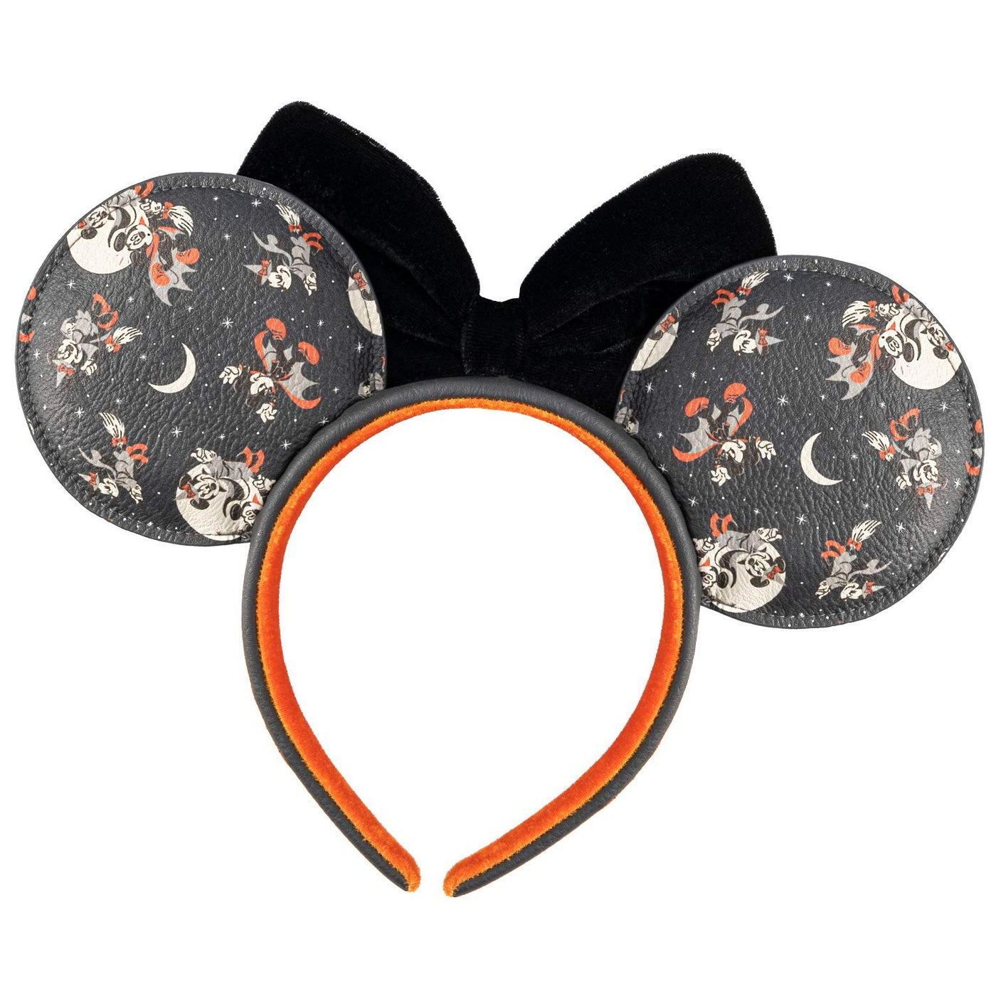 Disney Mickey & Minnie Halloween Allover Print Ears Headband