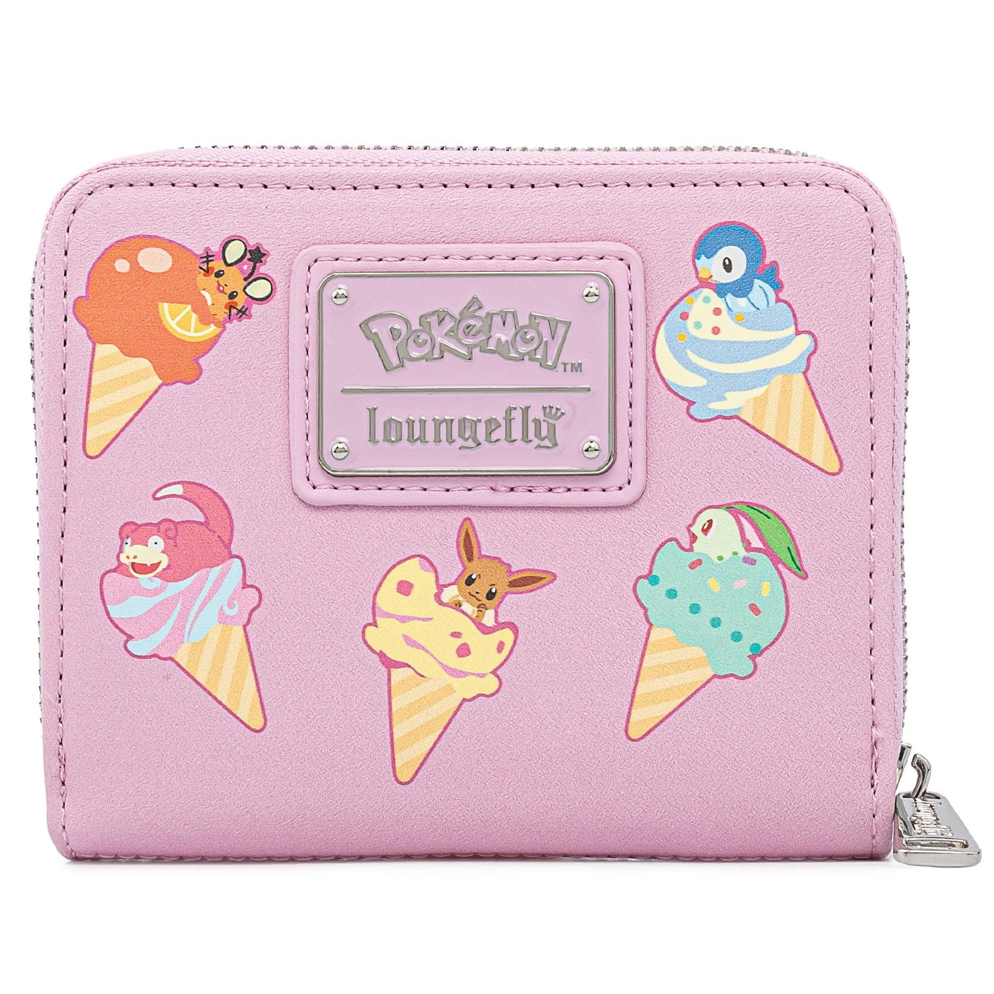 Pokemon Ice Cream Denim Zip-Around Wallet