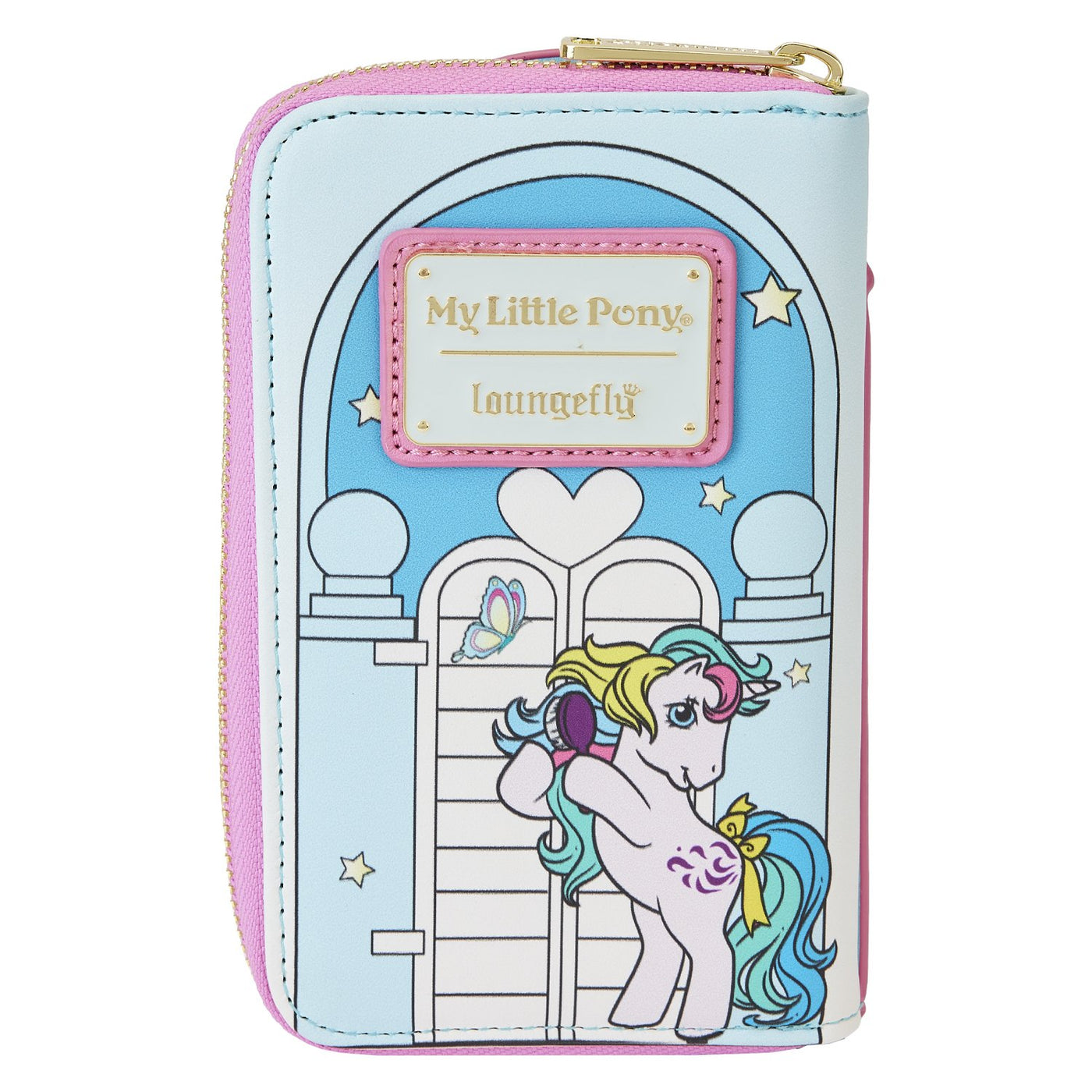 671803456143 - Loungefly Hasbro My Little Pony 40th Anniversary Pretty Parlor Zip-Around Wallet - Back