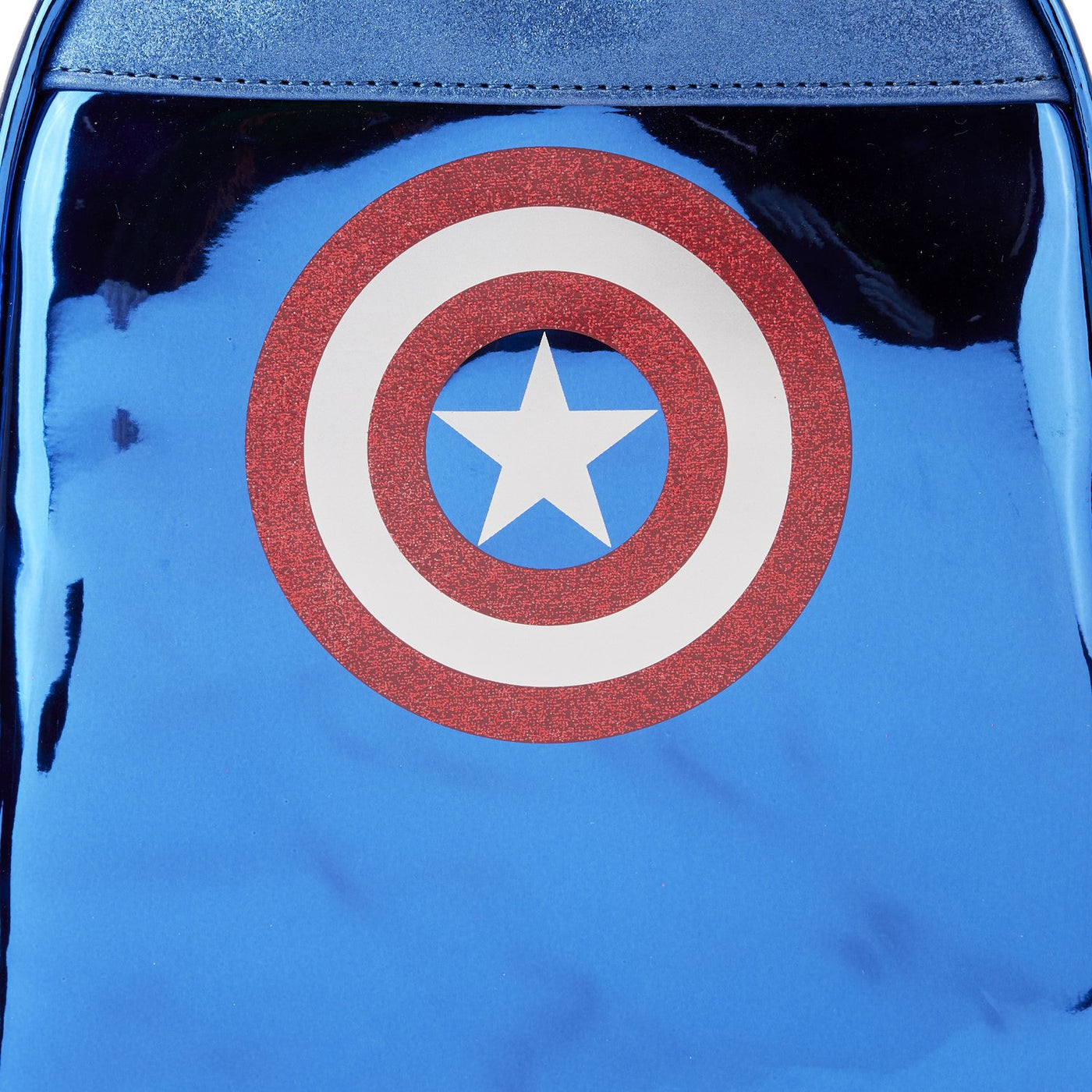 Loungefly Marvel Shine Captain America Cosplay Mini Backpack - Back Hit