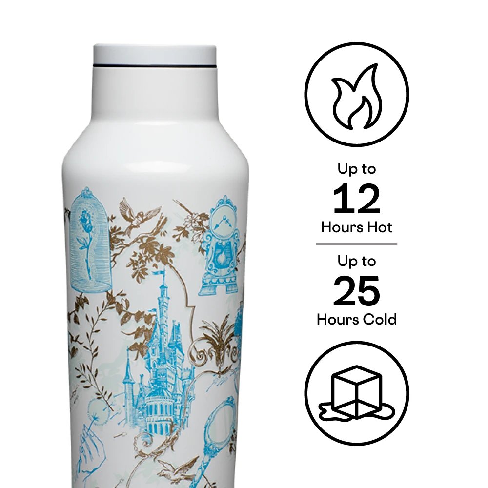 Corkcicle Disney Princess Belle 20oz Sports Canteen - Close Up