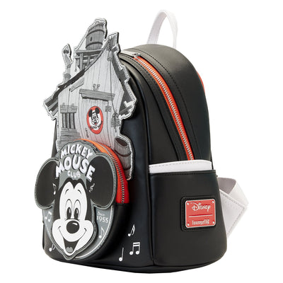 671803451377 - Loungefly Disney 100th Mickey Mouse Club Mini Backpack - Side View