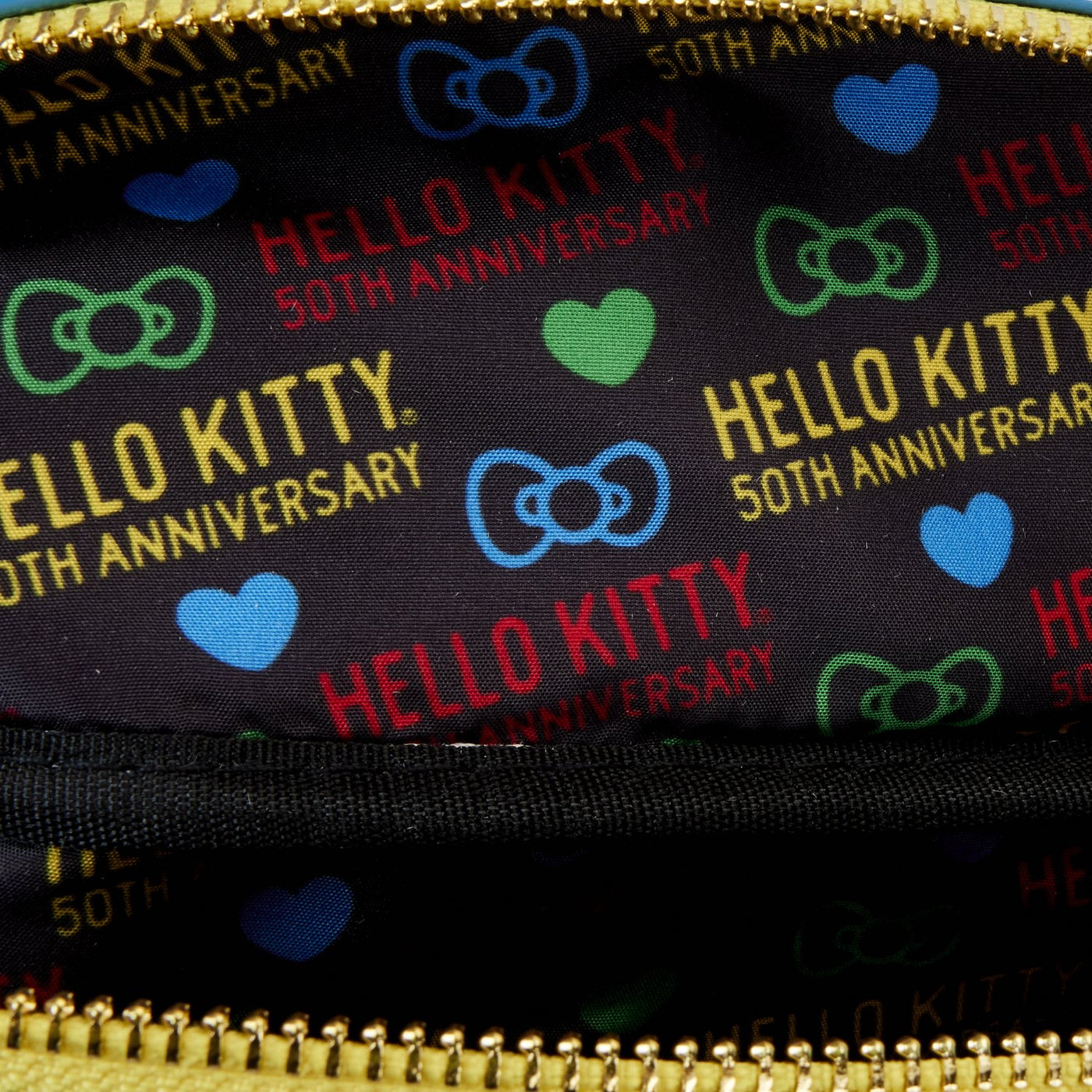 Loungefly Sanrio Hello Kitty 50th Anniversary Cosplay Convertible Belt Bag - Interior Lining
