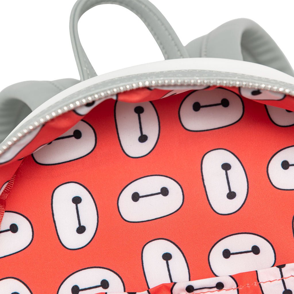 707 Street Exclusive - Loungefly Disney Glow in the Dark Talking Baymax Mini Backpack - Interior Lining