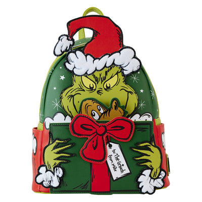 Loungefly Dr Seuss Grinch Santa Cosplay Mini Backpack - Moveable Max