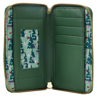 Loungefly Rudolph Merry Couple Zip-Around Wallet - Interior Lining