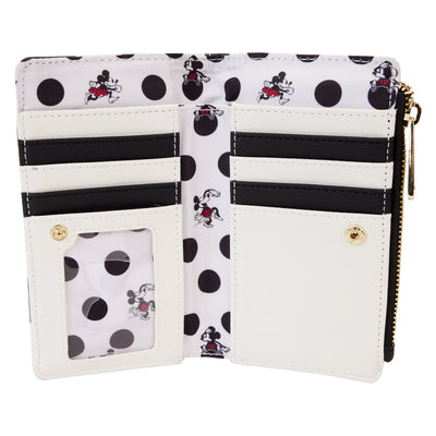Loungefly Disney Minnie Rocks the Dots Classic Flap Wallet - Interior