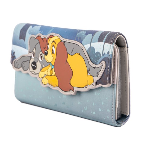 Loungefly Disney Lady & The Tramp Wet Cement Flap Wallet - Side