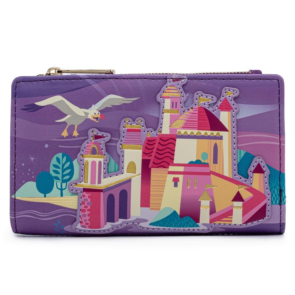 Loungefly Disney Little Mermaid Ariel Castle Series Collection Flap Wallet