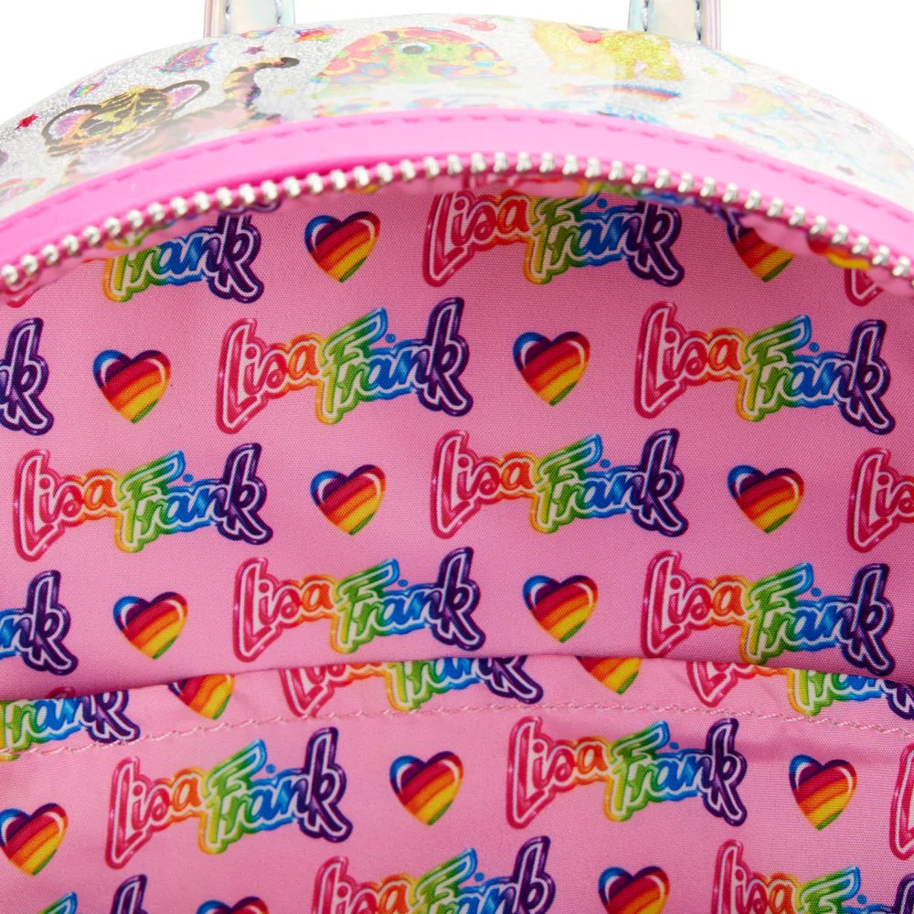 Loungefly - Get ready to live in a rainbow world with the first ever Lisa  Frank #Loungefly accessories! 🌈 The Loungefly Lisa Frank Angel Kitty  crossbody, Multi-character Iridescent collection, and Markie Reflection