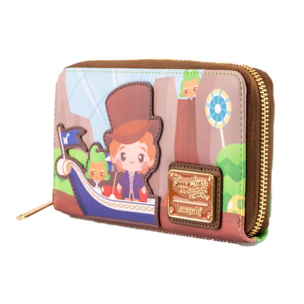 Loungefly Willy Wonka and the Chocolate Factory 50th Anniversary Zip-Around Wallet - Side View