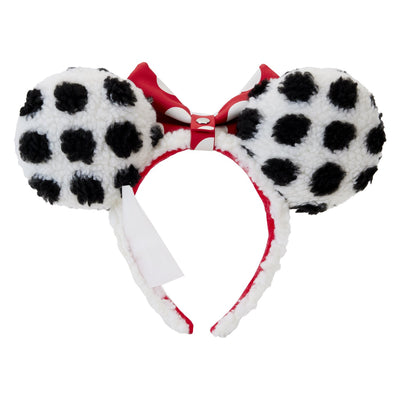 Loungefly Disney Minnie Rocks the Dots Sherpa Headband - Back