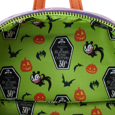 Loungefly Disney Nightmare Before Christmas Scary Teddy Present Mini Backpack - Interior Lining