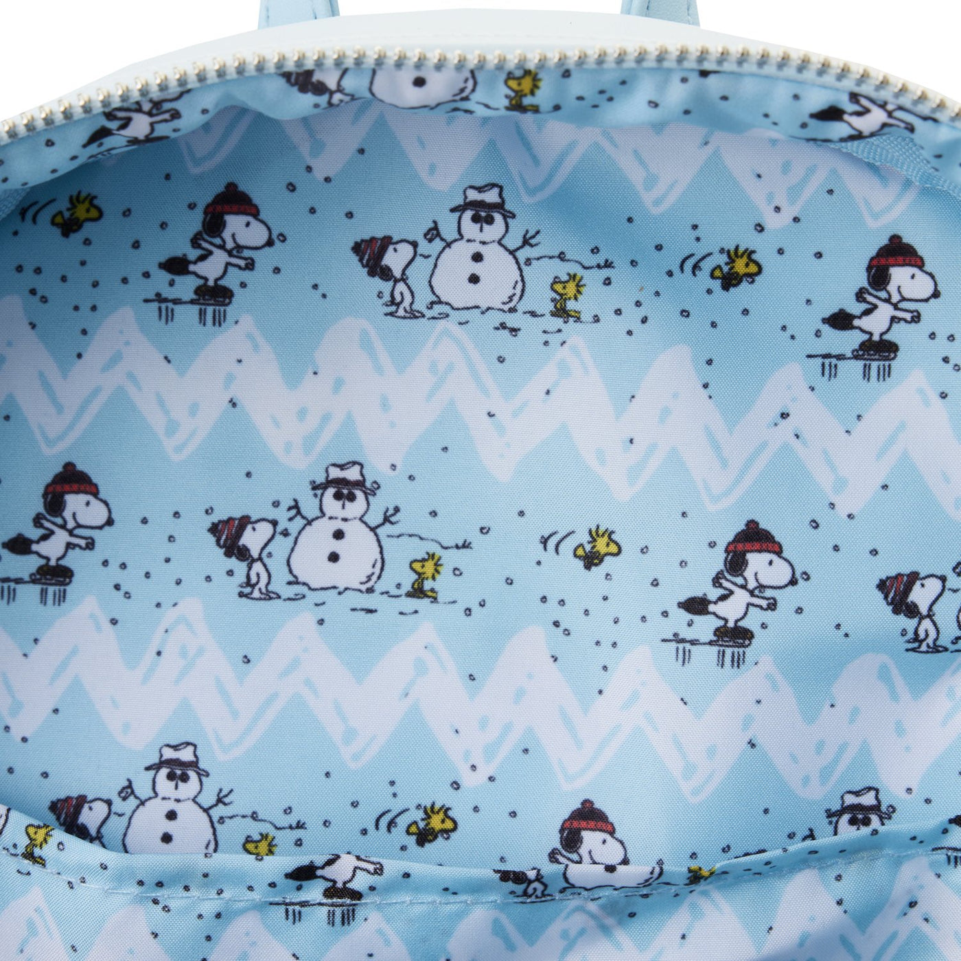 Loungefly Peanuts Charlie Brown Ice Skating Mini Backpack - Interior Lining